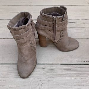 Charlotte Russe tan ankle boots